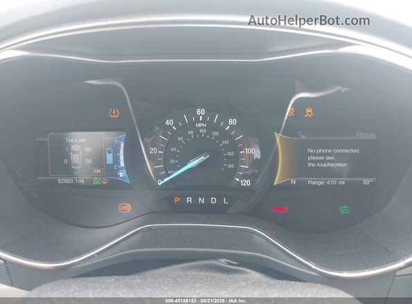 3FA6P0LU1JR125844 2018 FORD FUSION HYBRID White უკანა სავარძლების ხედი