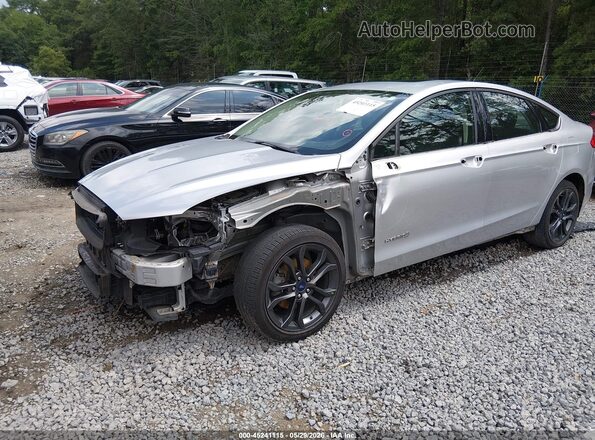 3FA6P0LU1JR242419 2018 FORD FUSION HYBRID Silver წინა მარცხენა ხედი სამი მეოთხედიდან