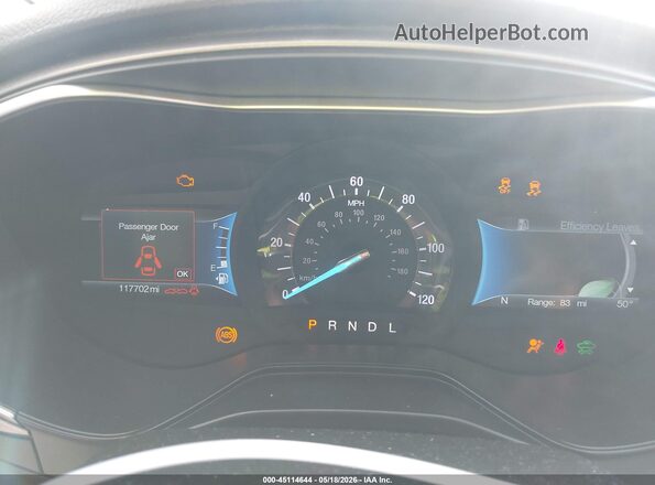 3FA6P0LU1KR257665 2019 FORD FUSION HYBRID Black Հետևի նստատեղերի տեսք