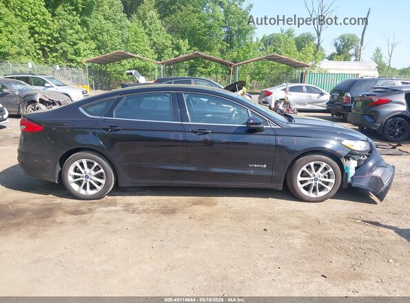 3FA6P0LU1KR257665 2019 FORD FUSION HYBRID Black Սալոնի հետևի տեսք