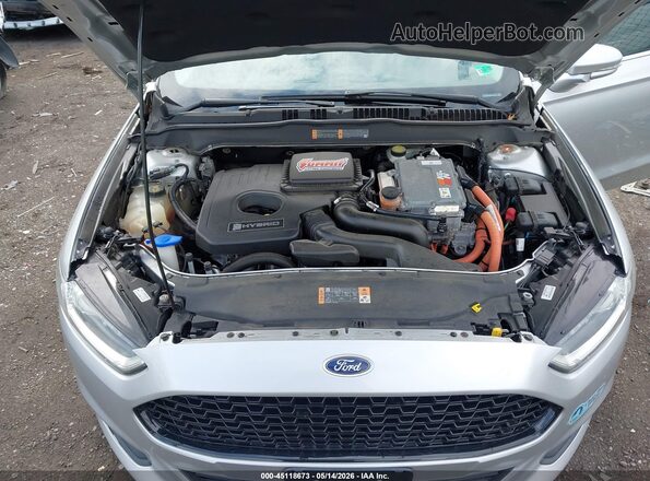 3FA6P0LU2GR389017 2016 FORD FUSION HYBRID Silver Հետևի տեսք