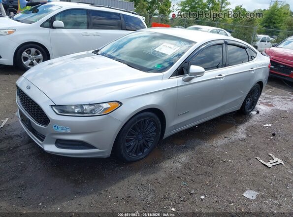3FA6P0LU2GR389017 2016 FORD FUSION HYBRID Silver Առջևի ձախ երեք քառորդ տեսարան
