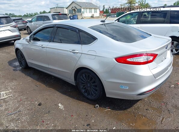 3FA6P0LU2GR389017 2016 FORD FUSION HYBRID Silver Հետևի ձախ