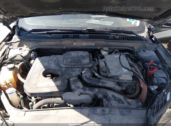 3FA6P0LU2HR114118 2017 FORD FUSION HYBRID Black უკანა ხედი