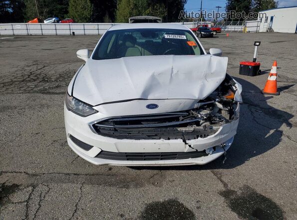 3FA6P0LU2JR221238 2018 FORD FUSION White Widok z przodu