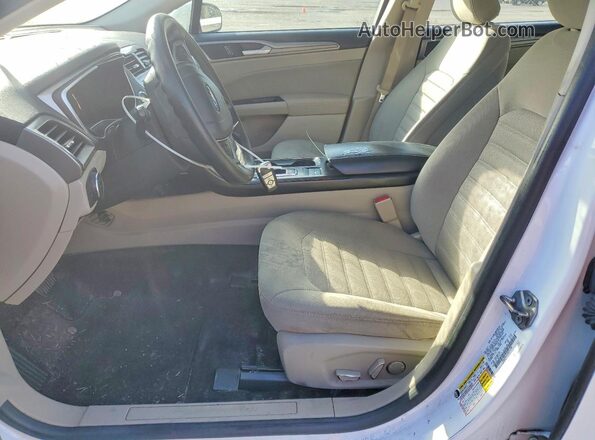3FA6P0LU2JR221238 2018 FORD FUSION White Widok wnętrza z przodu