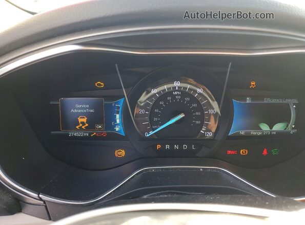 3FA6P0LU2JR221238 2018 FORD FUSION White Widok zestawu wskaźników