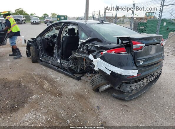 3FA6P0LU2KR218499 2019 FORD FUSION HYBRID Black უკანა მარცხენა