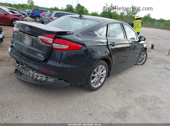 3FA6P0LU2KR218499 2019 FORD FUSION HYBRID Black უკანა მარჯვენა