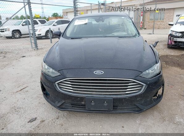 3FA6P0LU2KR218499 2019 FORD FUSION HYBRID Black წინა პანელის ხედი