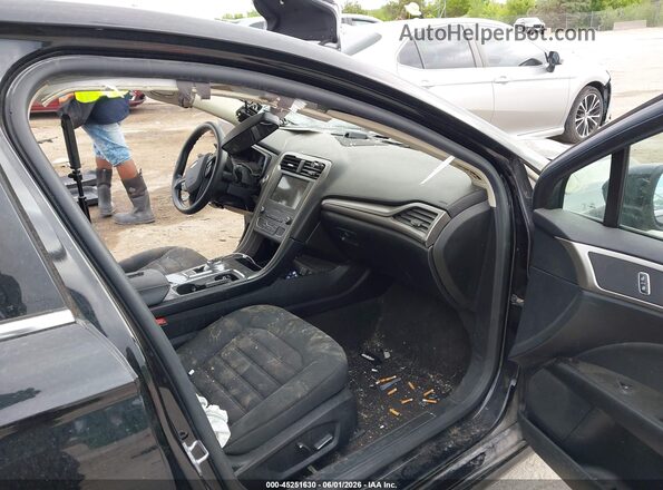 3FA6P0LU2KR218499 2019 FORD FUSION HYBRID Black წინა სალონის ხედი