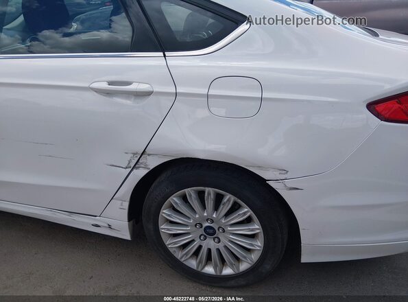 3FA6P0LU3GR357984 2016 FORD FUSION HYBRID White Вид щитка приладів