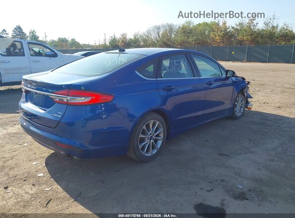 3FA6P0LU3HR148763 2017 FORD FUSION HYBRID Blue 