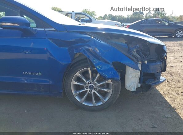 3FA6P0LU3HR148763 2017 FORD FUSION HYBRID Blue 