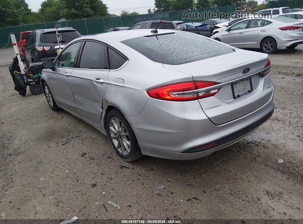 3FA6P0LU3HR323478 2017 FORD FUSION HYBRID Серебряный Задняя левая четверть