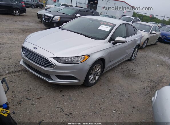 3FA6P0LU3HR323478 2017 FORD FUSION HYBRID Серебряный Передняя левая четверть