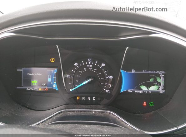 3FA6P0LU3HR323478 2017 FORD FUSION HYBRID Серебряный Вид задних сидений