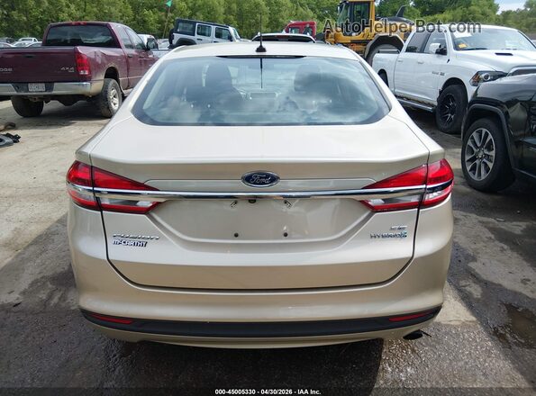 3FA6P0LU3JR102002 2018 FORD FUSION HYBRID Champagne 