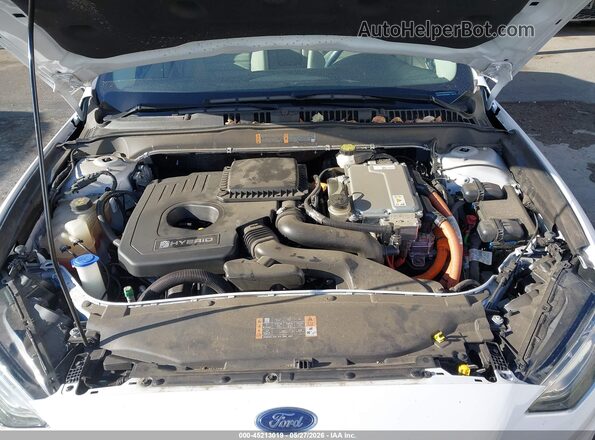 3FA6P0LU3JR168095 2018 FORD FUSION HYBRID White Vista trasera