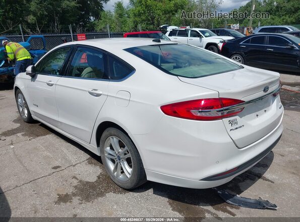 3FA6P0LU3JR250389 2018 FORD FUSION HYBRID White უკანა მარცხენა