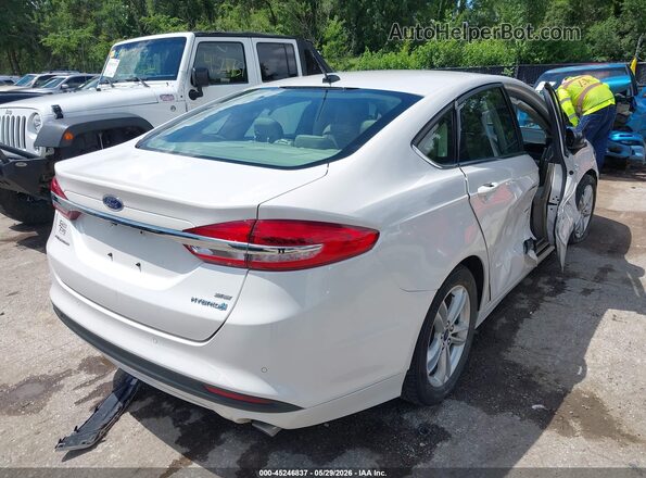 3FA6P0LU3JR250389 2018 FORD FUSION HYBRID White უკანა მარჯვენა