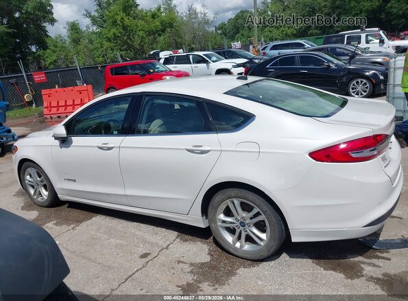 3FA6P0LU3JR250389 2018 FORD FUSION HYBRID White სალონის 360-გრადუსიანი ხედი