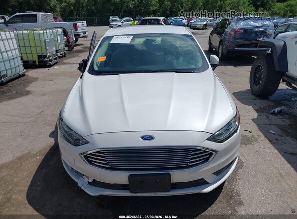 3FA6P0LU3JR250389 2018 FORD FUSION HYBRID White ხელსაწყოთა პანელის ხედი