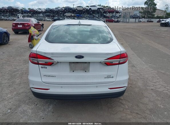 3FA6P0LU3KR120310 2019 FORD FUSION HYBRID White 