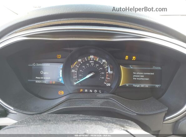 3FA6P0LU3KR222075 2019 FORD FUSION HYBRID Black 