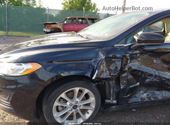 3FA6P0LU3KR222075 2019 FORD FUSION HYBRID Black 