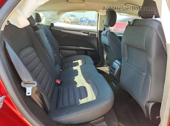 3FA6P0LU3KR222545 2019 FORD FUSION Red Rear seats view