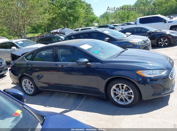 3FA6P0LU3LR185840 2020 FORD FUSION Blue Вид задньої частини салону
