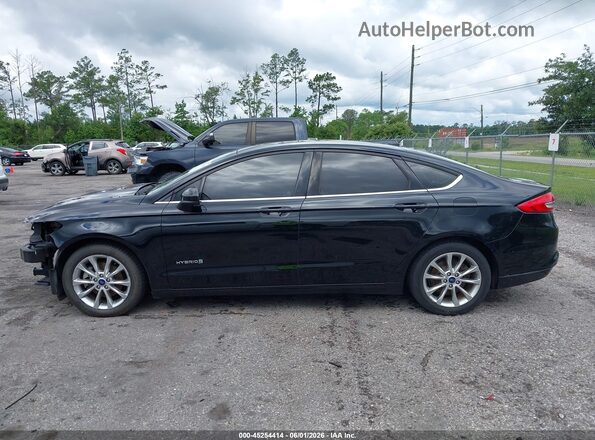 3FA6P0LU5HR230087 2017 FORD FUSION HYBRID Black 
