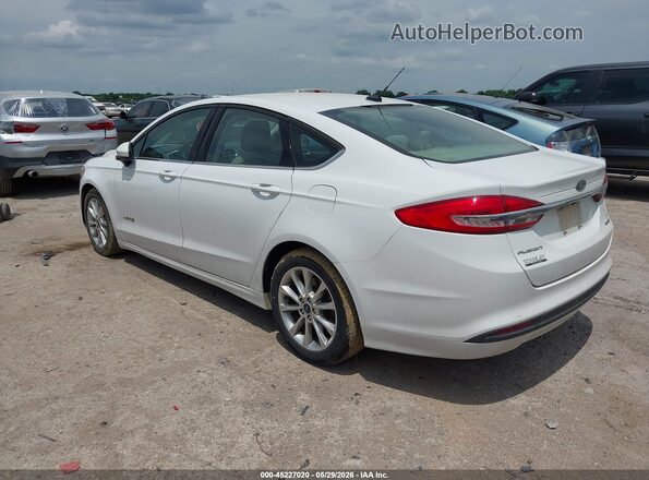 3FA6P0LU5HR260898 2017 FORD FUSION HYBRID White Задня ліва чверть