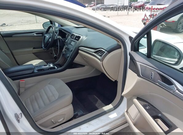 3FA6P0LU5HR260898 2017 FORD FUSION HYBRID White Вид салону спереду