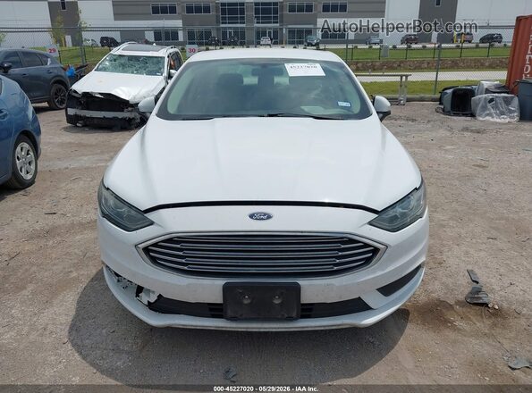 3FA6P0LU5HR260898 2017 FORD FUSION HYBRID White Вид щитка приладів
