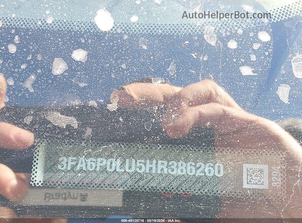 3FA6P0LU5HR386260 2017 FORD FUSION HYBRID White Շարժիչի բաժամունքի տեսք