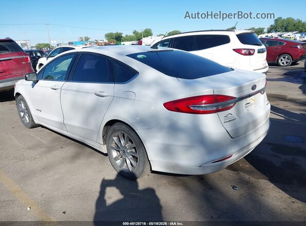 3FA6P0LU5HR386260 2017 FORD FUSION HYBRID White Հետևի ձախ