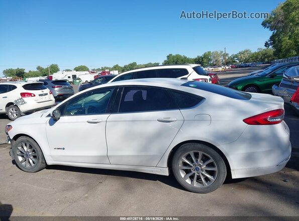 3FA6P0LU5HR386260 2017 FORD FUSION HYBRID White 