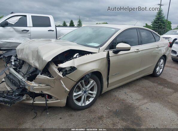 3FA6P0LU5JR168826 2018 FORD FUSION HYBRID Gold 