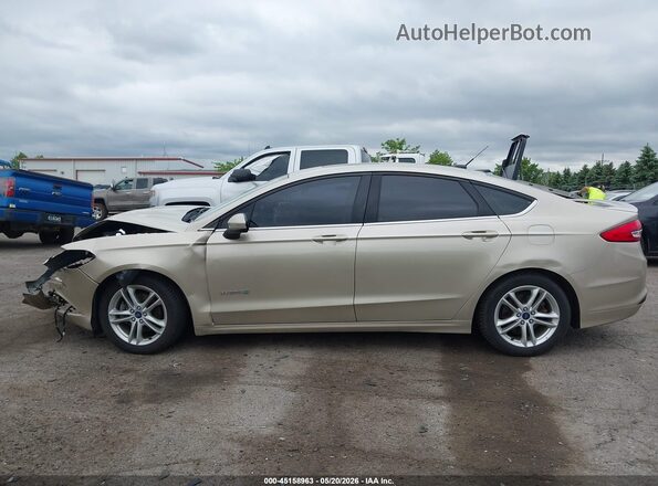3FA6P0LU5JR168826 2018 FORD FUSION HYBRID Gold 