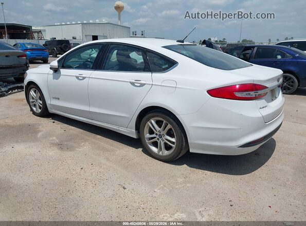 3FA6P0LU5JR172309 2018 FORD FUSION HYBRID White 
