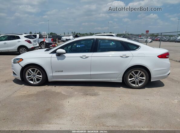 3FA6P0LU5JR172309 2018 FORD FUSION HYBRID White 