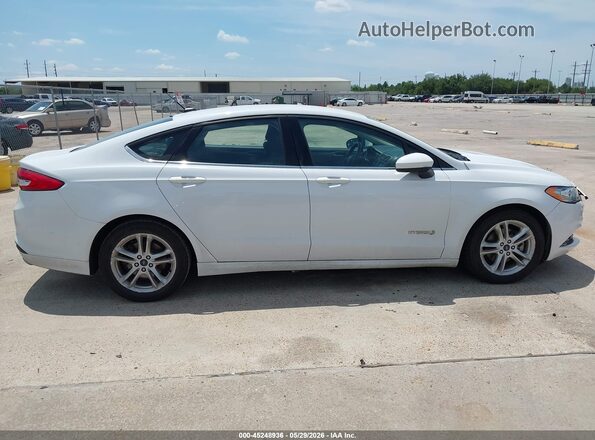 3FA6P0LU5JR172309 2018 FORD FUSION HYBRID White 