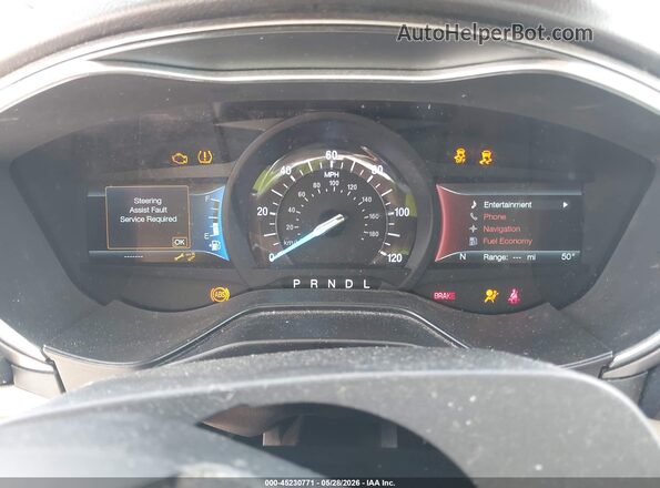 3FA6P0LU5KR262870 2019 FORD FUSION HYBRID Red Vista de los asientos traseros