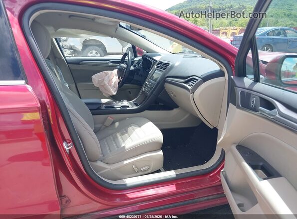 3FA6P0LU5KR262870 2019 FORD FUSION HYBRID Red Vista interior delantera