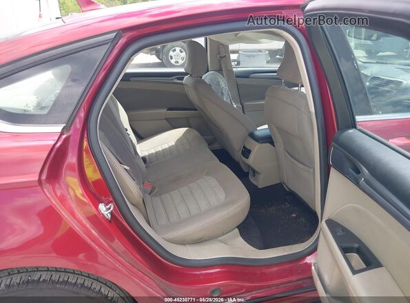 3FA6P0LU5KR262870 2019 FORD FUSION HYBRID Red Vista de la etiqueta del VIN