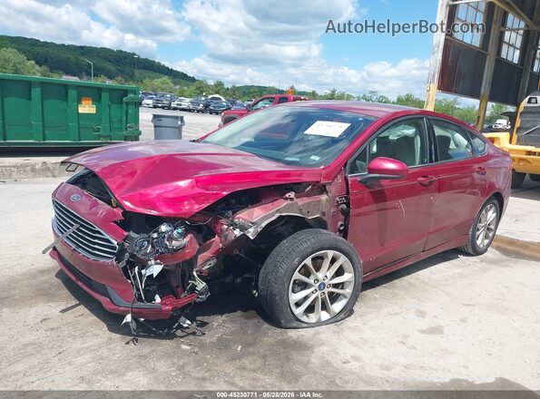 3FA6P0LU5KR262870 2019 FORD FUSION HYBRID Red Vista frontal