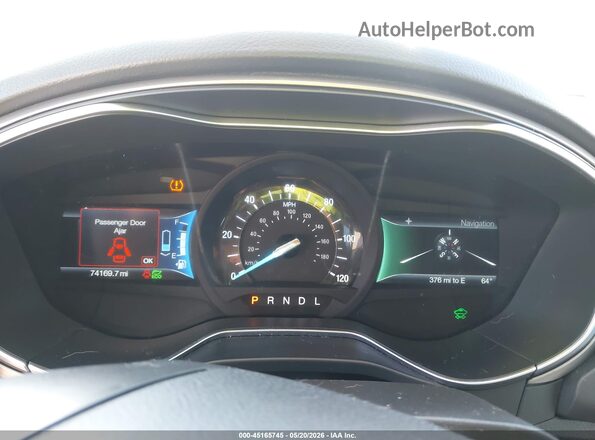3FA6P0LU7GR166407 2016 FORD FUSION HYBRID White Հետևի նստատեղերի տեսք