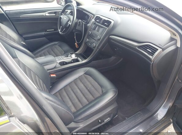 3FA6P0LU7HR254651 2017 FORD FUSION HYBRID Gray Widok wnętrza z przodu